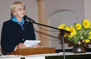 Wechselvolle Geschichte - Elfriede Drefenstedt sprach im Rahmen des Lippischen Orgelsommers über die Kirche in Wöbbel.